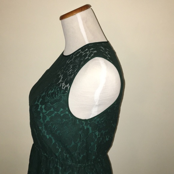 Fossil green lace dress - Picture 3 of 5
